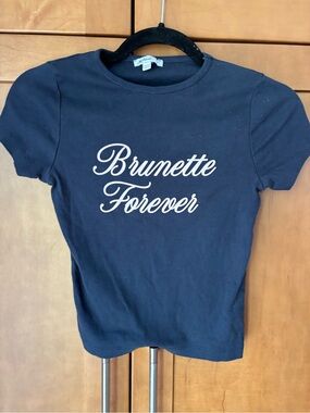 Edikted Brunette Forever Graphic Tee